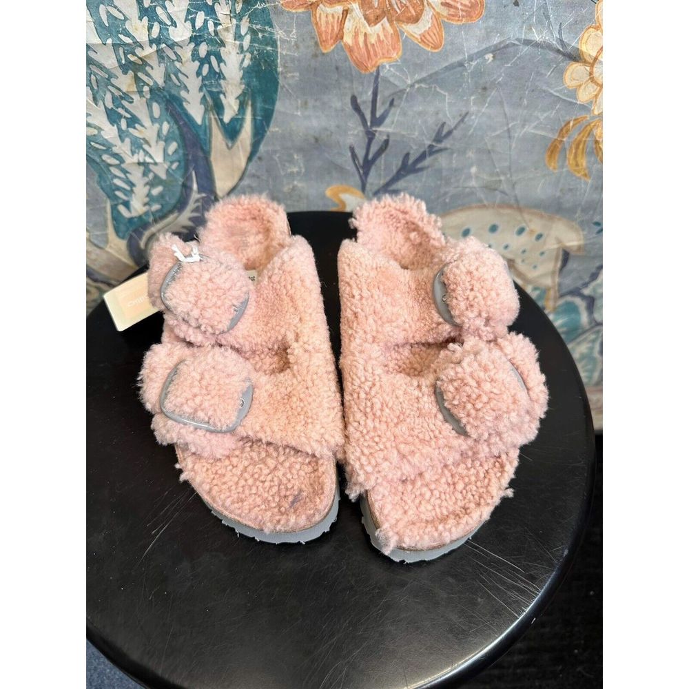 Free People Arizona Teddy Shearling Birkenstock Sandals - Picture 3 of 7